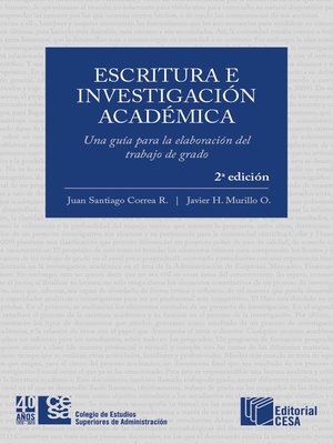 cover image of Escritura e investigación académica